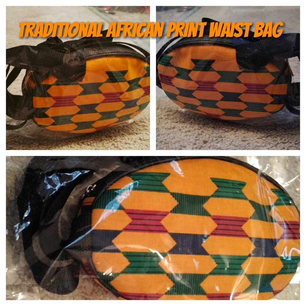 Handsome Ghanaian Kente Cloth Waist Bag